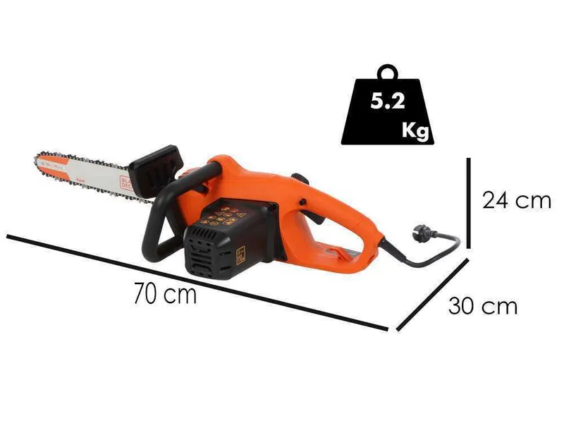 Black & Decker BECS1835-QS - Tronçonneuse électrique 1800 W - Guide de 35 cm