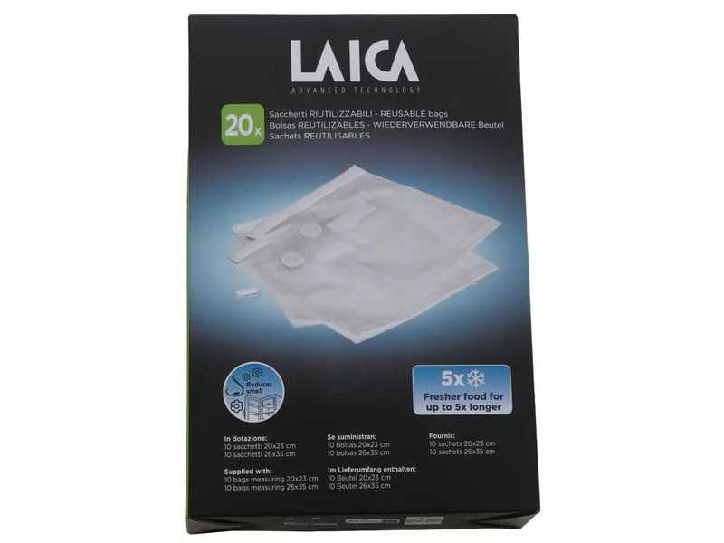 LAICA - Sacs sous vide réutilisables VT3522