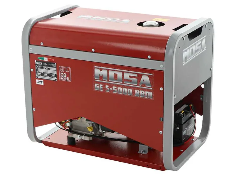 MOSA GE S-5000 BBM AVR EAS - Groupe électrogène à essence avec AVR et dém. électrique 4.5 kW - Continue 3.6 kW Monophasé - Moteur B&S XR1450