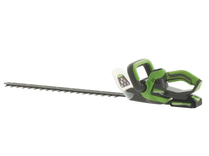 Taille-haies à batterie Verdemax TS20 - lame de 60 cm - Batterie 20V 2Ah