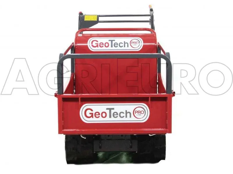 GeoTech Pro GeoPorter 330E BS - Brouette motorisée à chenilles à 4 galets avec benne extensible - 300 kg