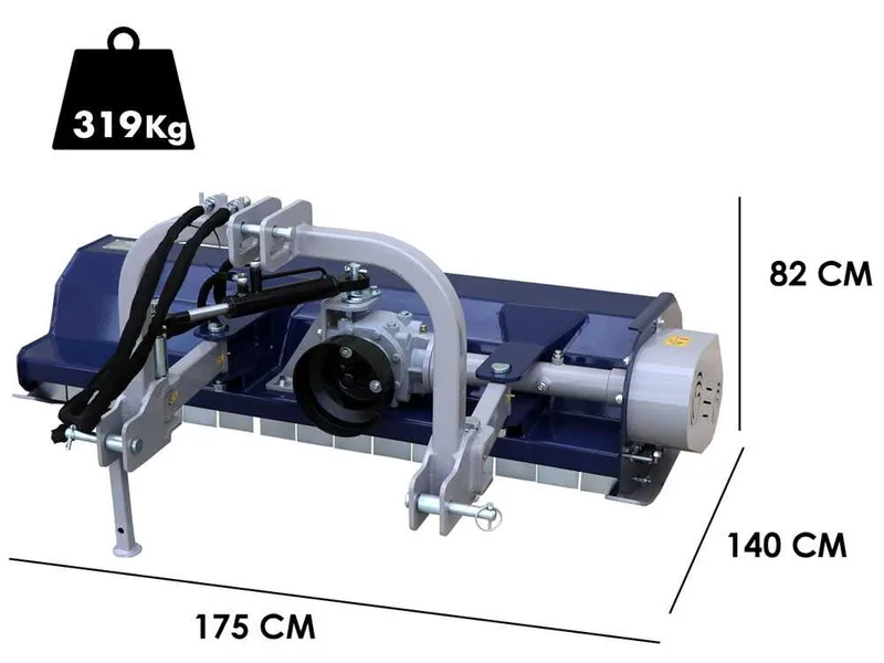 BullMach MAIA 155 SH - Broyeur sur tracteur - Série médium - À déport hydraulique