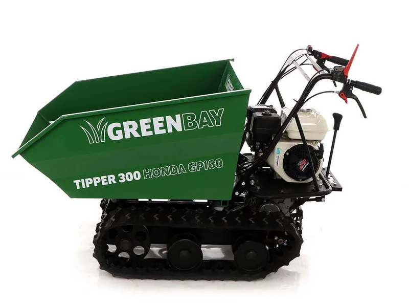 Brouette motorisée à chenilles dumper GreenBay Tipper 300 - Moteur Honda GP160