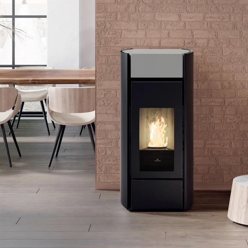Edilkamin Myrna H15 Evo poêle à granulés hydro céramique gris clair