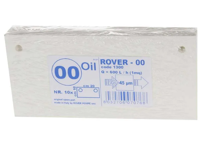 Type 00 - Nr. 10 cartons filtrants Rover pour pompes avec filtre Pulcino