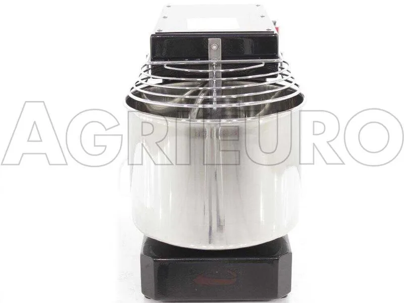 Pétrin à spirale à 10 vitesses avec moteur électrique Famag IM 8 - 8 KG - Noir