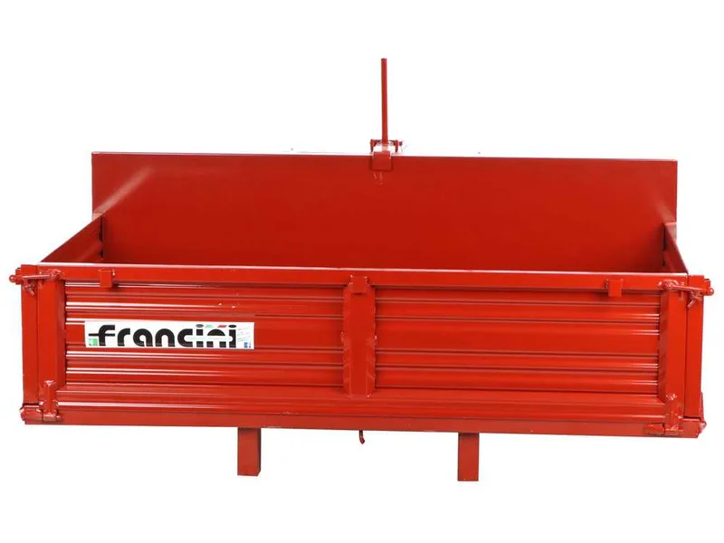 Francini P 130 - Benne de chargement pour tracteur - Basculante - 3 Ridelles ouvrables
