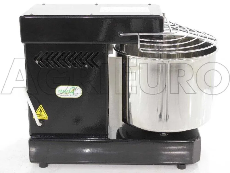Pétrin à spirale professionnel Famag IM 8 avec capacité de pétrissage de 8KG - NOIR