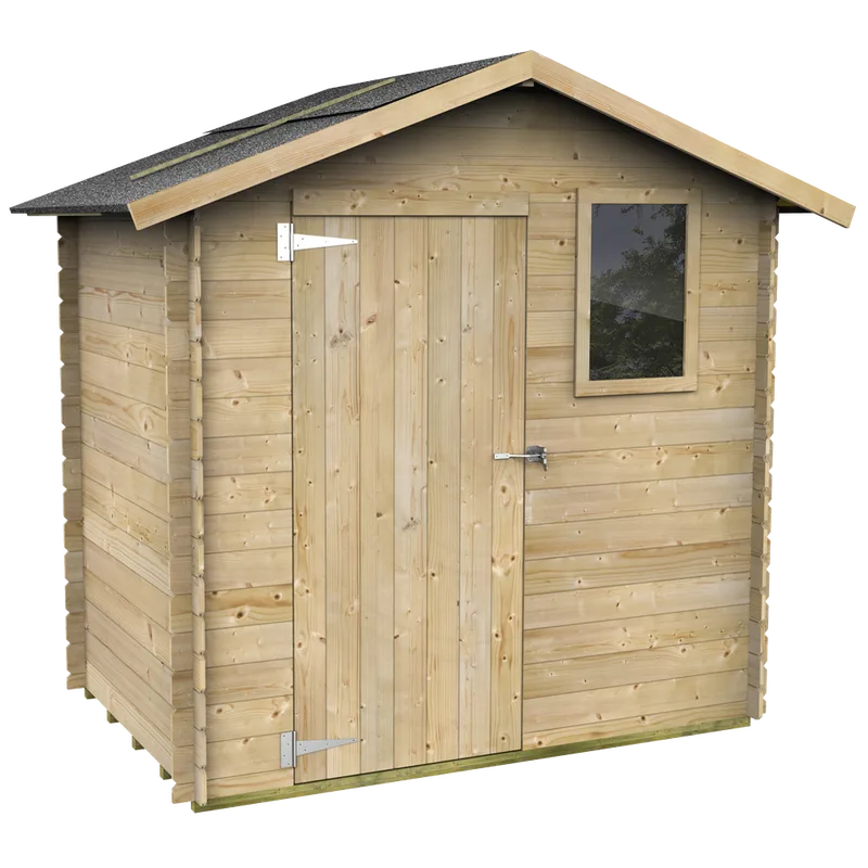 Alce Livia 198x130 - Abri de jardin en bois - Avec fenêtre frontale - 198x130x205 cm