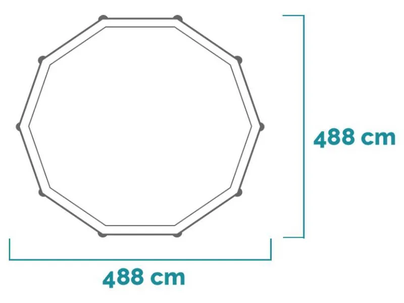 Intex Ultra XTR Frame 26326NP - Ø488x122 cm - Piscine Ronde