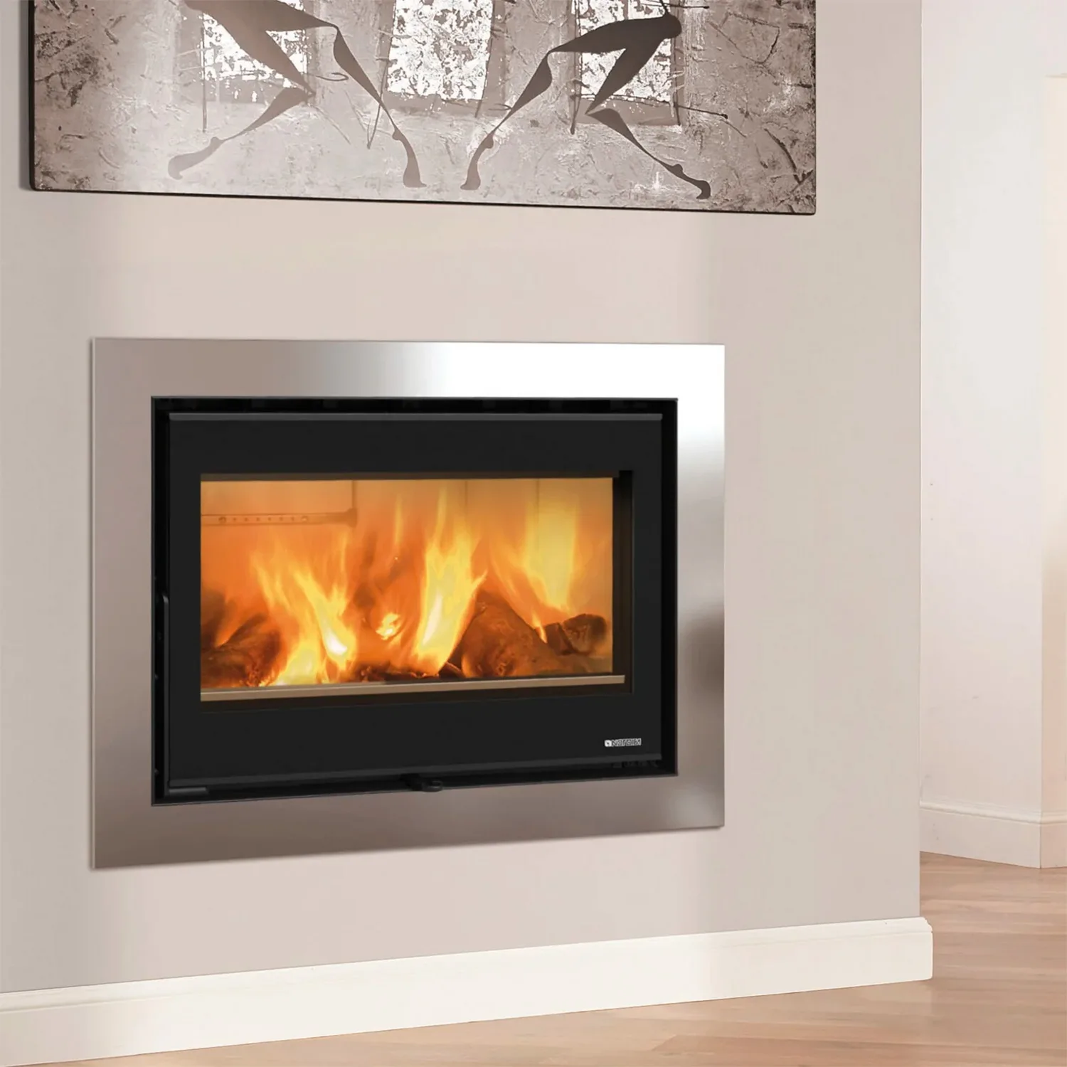 La Nordica inserto 80 wide 16 insert de cheminée à bois