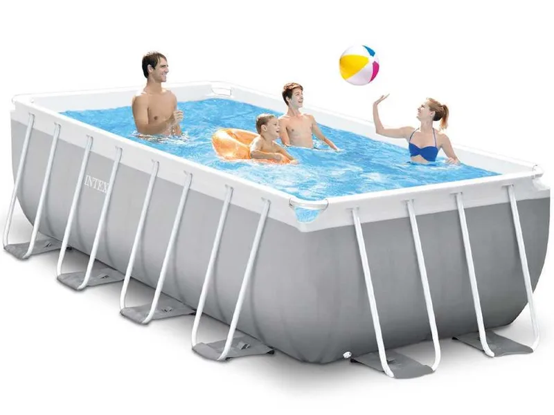 Intex Prisma Frame 26790NP - 400x200x122 cm - Piscine hors-sol + Épurateur et échelle