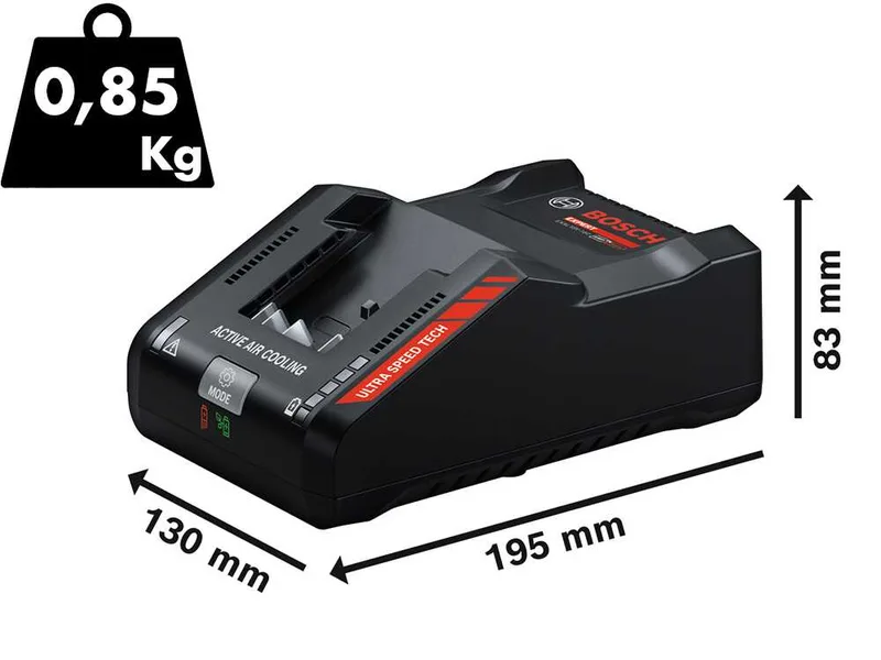 Kit de démarrage Bosch pour gamme Blue Professional - 2 batteries 18 V/15 Ah + Chargeur rapide