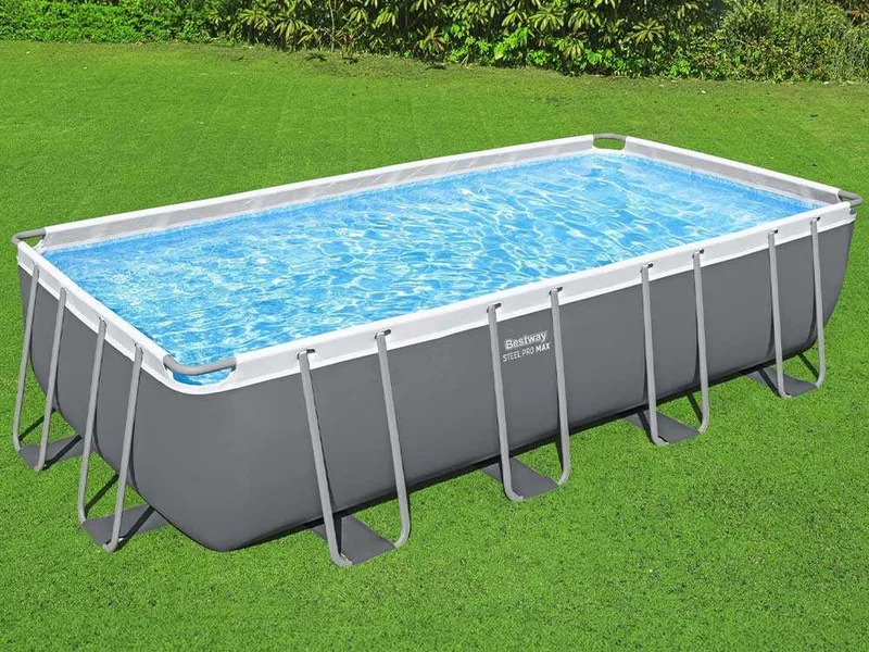 Bestway Power Steel Rectangulaire 56466 - 549x274x122 cm - Piscine hors-sol