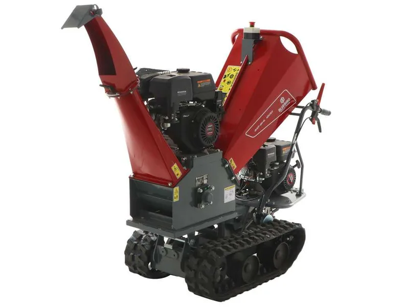 Blue Bird 310-SHL 1200 - Broyeur de branches autotracté à chenilles sur brouette - Moteur Loncin G420F
