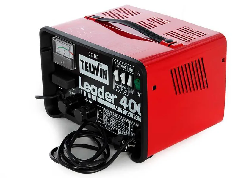 Telwin Leader 400 Start - Chargeur de voiture et démarreur - batteries humides/démarrage-arrêt 12/24V