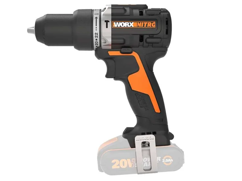 Worx Nitro WX352.9 - Perceuse visseuse à percussion à batterie - 20V - sans batterie et sans chargeur