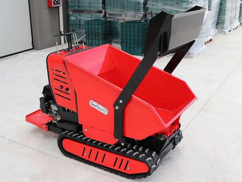 Brouette à chenilles GeoTech Pro Geoporter 550 DHS Hydro - benne dumper hydraulique 500 kg