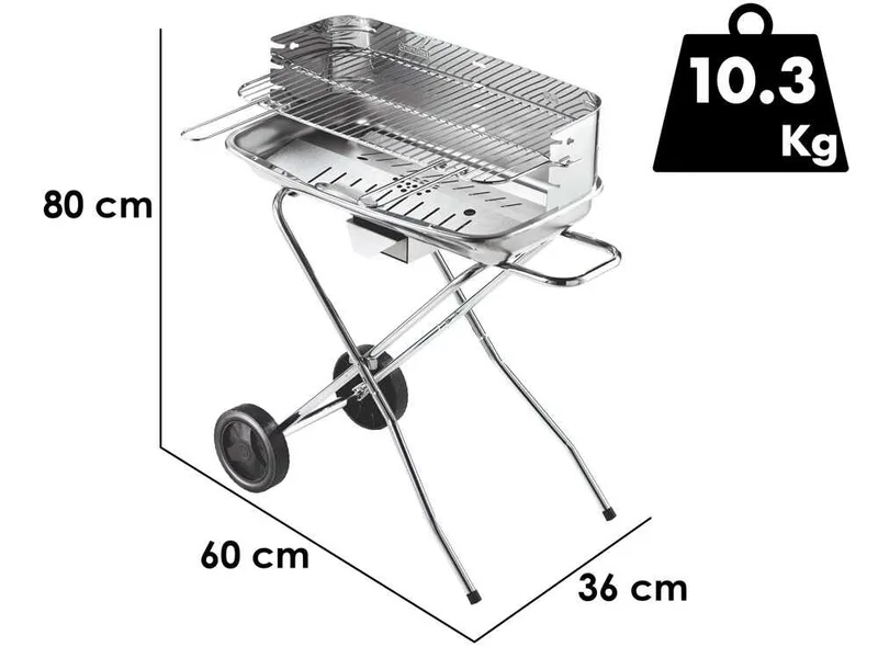 Ompagrill 60-40/RC Pro - Barbecue à charbon