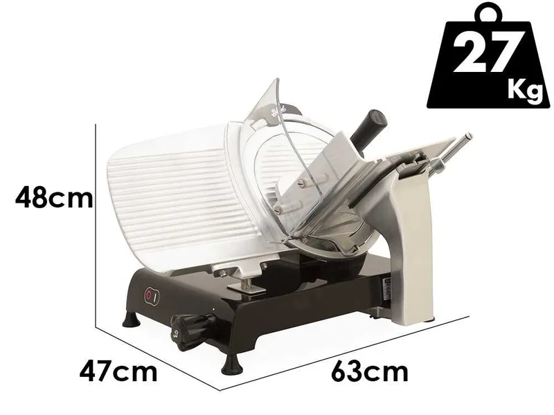 Berkel Red Line 300 Noire - Trancheuse avec lame en acier chromé de 300 mm