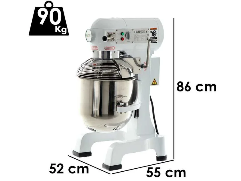 Fimar easyline B30K - Batteur mélangeur planétaire professionnel - Triphasé - Cuve INOX de 30 litres