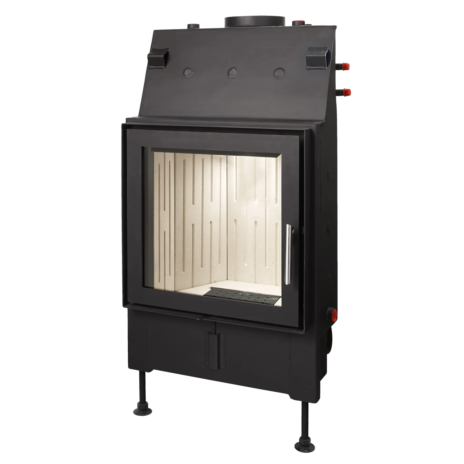 Insert de cheminée avec récupération d'eau Schmitzker No4 avec cadre en acier 22 KW