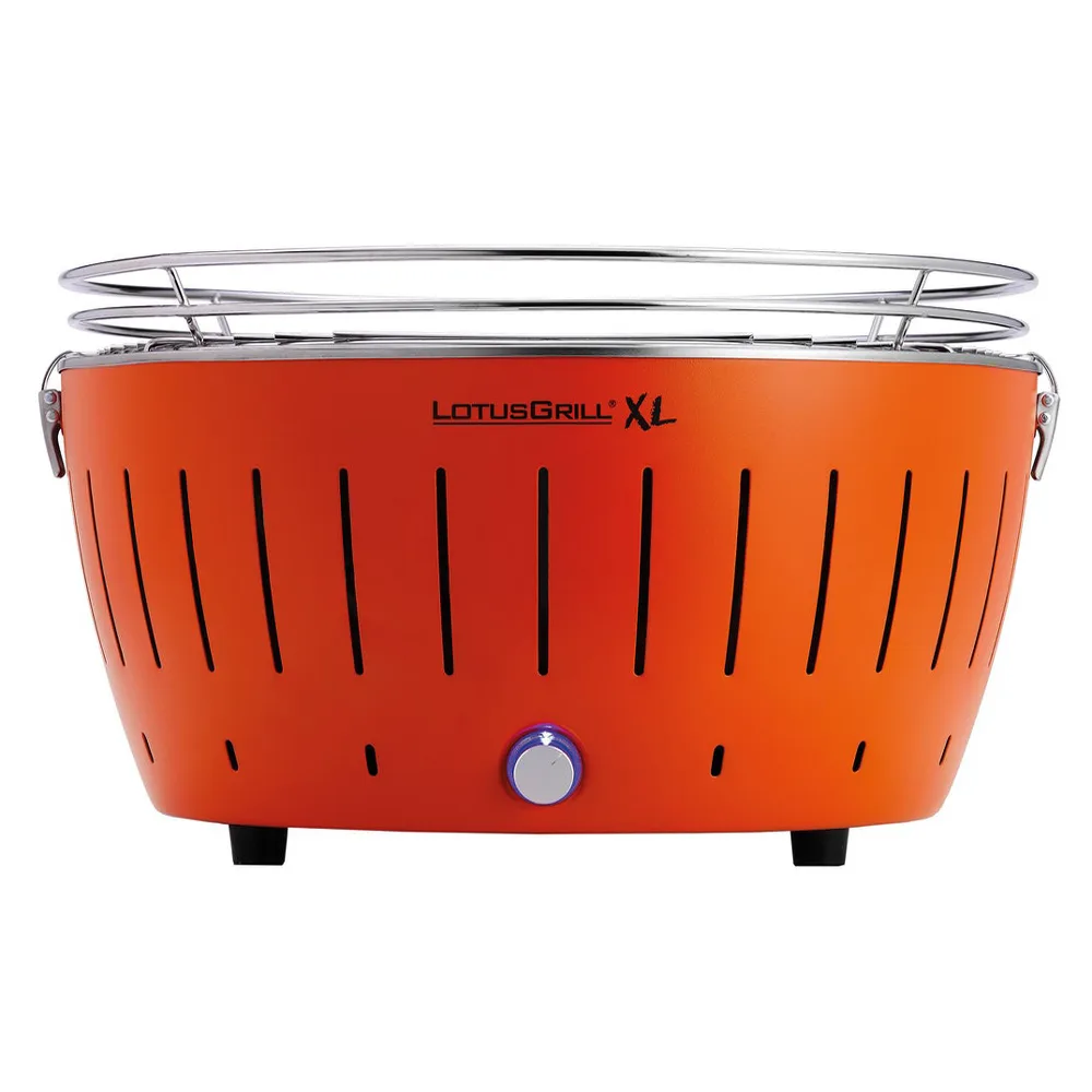 LotusGrill LG G435 U OR - Barbecue portable pour l'extérieur XL - Coque orange
