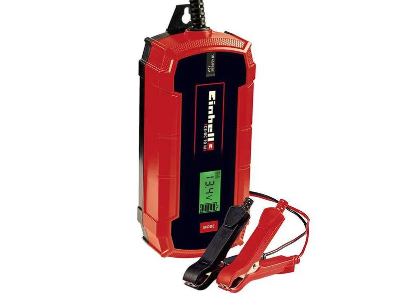 Einhell CE-BC 10 M - Chargeur de voiture automatique - 12V - batteries de voiture et moto jusqu'à 200A