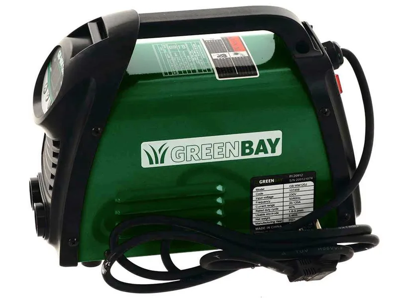 Poste à souder inverter à électrode à courant continu greenbay gb-wm 120J - 120A - avec Kit mma