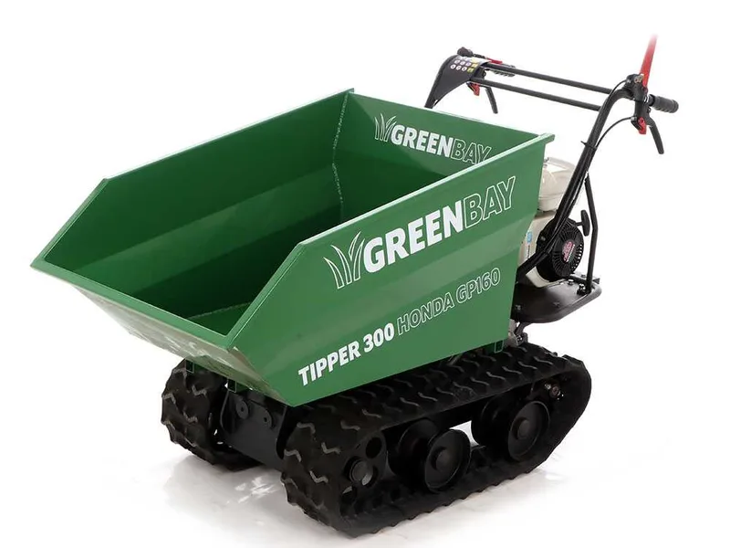 Brouette motorisée à chenilles dumper GreenBay Tipper 300 - Moteur Honda GP160