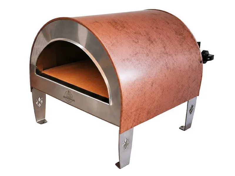 Pizza Party Ardore - Four à pizza à gaz d'extérieur - Chambre de cuisson 40 x 40 cm - Sole en briques réfractaires