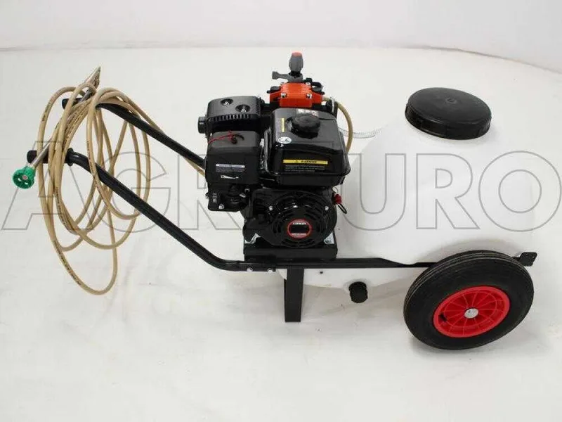 Groupe motopompe de pulvérisation Comet MP 30 - Loncin G 200 F sur chariot avec réservoir 80 lt