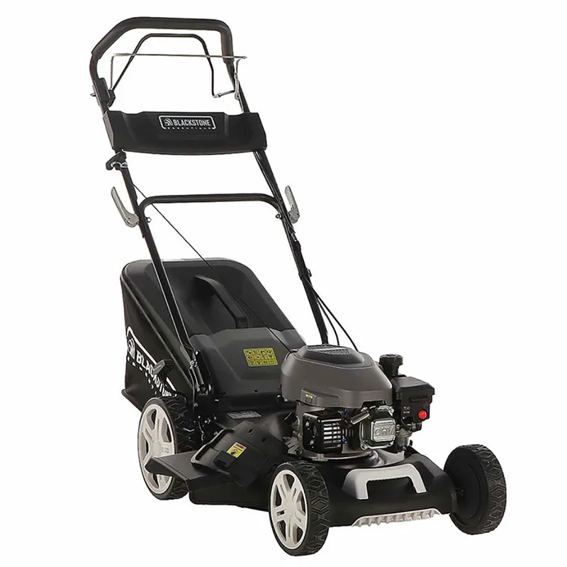 Blackstone Essentials ESP 460-180 - Tondeuse à gazon thermique tractée - 4 en 1 - Moteur thermique de 180 cc