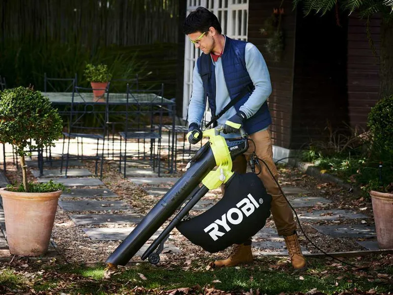 RYOBI RBV3000CESV - Souffleur aspirateur broyeur électrique
