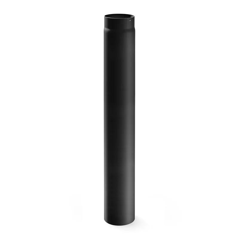 Raik Basic Élément de longueur 130mm noir L:1000mm pour tuyau de fumée / conduit de fumée