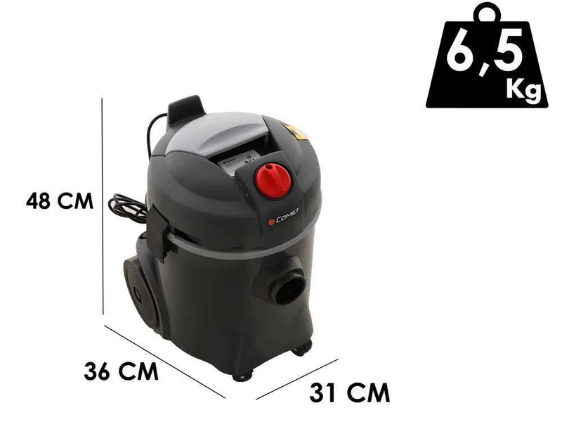 Comet 120 P Eco - Aspirateur multifonction - 20 L - Poussières et liquides - Série Professionnelle