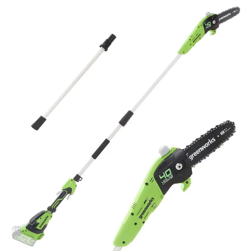 Greenworks G40PSF - Perche élagueuse à batterie 40V - Sur rallonge, à bretelle