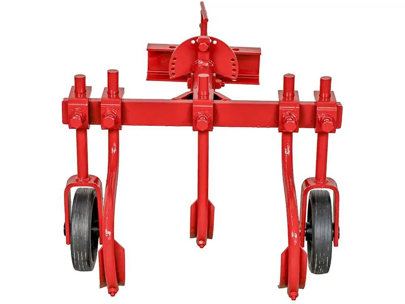 Déracineur à trois dents ET-3 avec attelage réglable à deux boulons et barre porte-outils – Pour motoculteurs de 6 à 10 CV