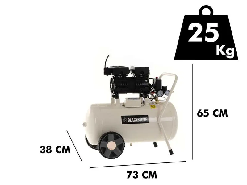 BlackStone SBC 50-10 - Compresseur d'air électrique insonorisé
