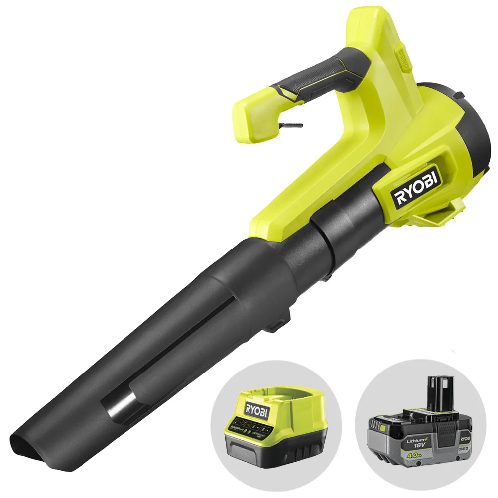 Ryobi RY18BLB-140 - Souffleur à feuilles à batterie turbojet - 18 V 4 Ah