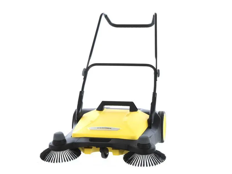 Kärcher S 6 Twin - Balayeuse manuelle à poussée avec bac de ramassage régulateur de hauteur - compartiment de récolte 38 Lt