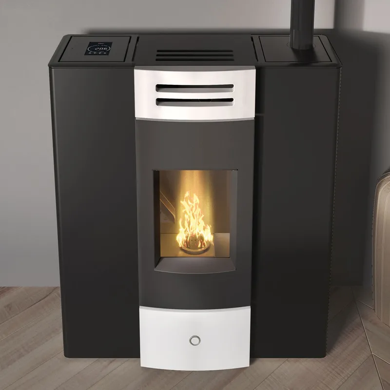 EK63 Dub 100++ Poêle à granulés céramique blanche