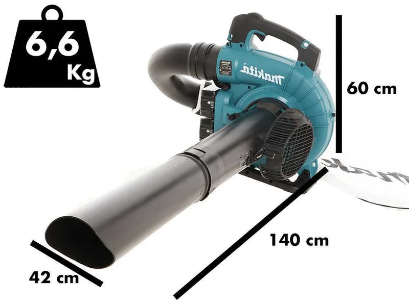 Makita DUB363 - Souffleur aspirateur à feuilles sans fil - 36 V 5 Ah
