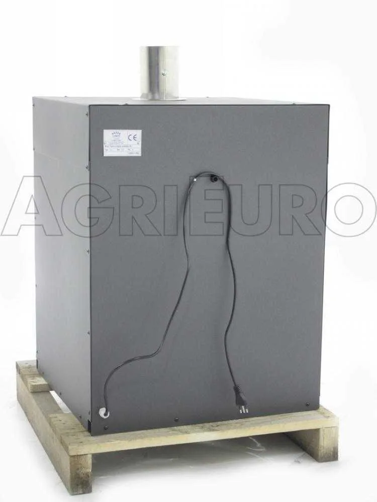 AgriEuro Minimus 50 Mini Inc - Four à bois en acier inox encastrable - 2 étages