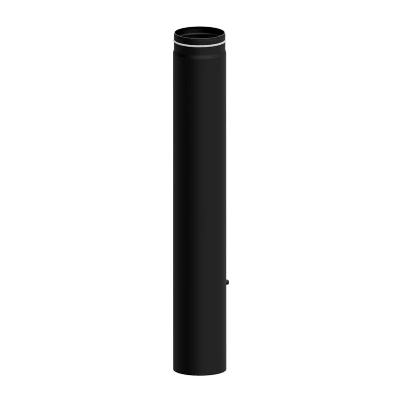 Raik tuyau LS diamètre 150x750x2,00mm rétréci avec porte intégrée noir
