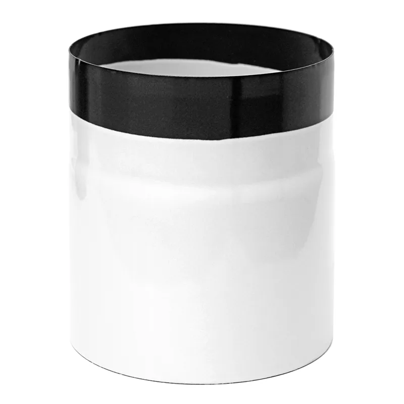 Tuyau de fumée / Tuyau de poêle émaillé 150 mm - 150 mm blanc