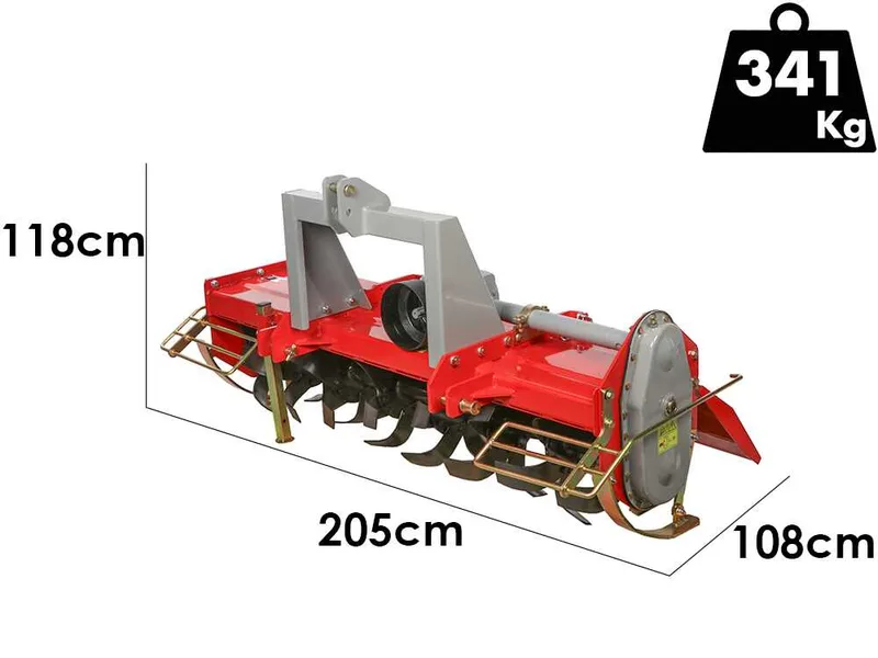 GeoTech Pro HRT-180 - Fraise rotative pour tracteur série médium - Attelage fixe