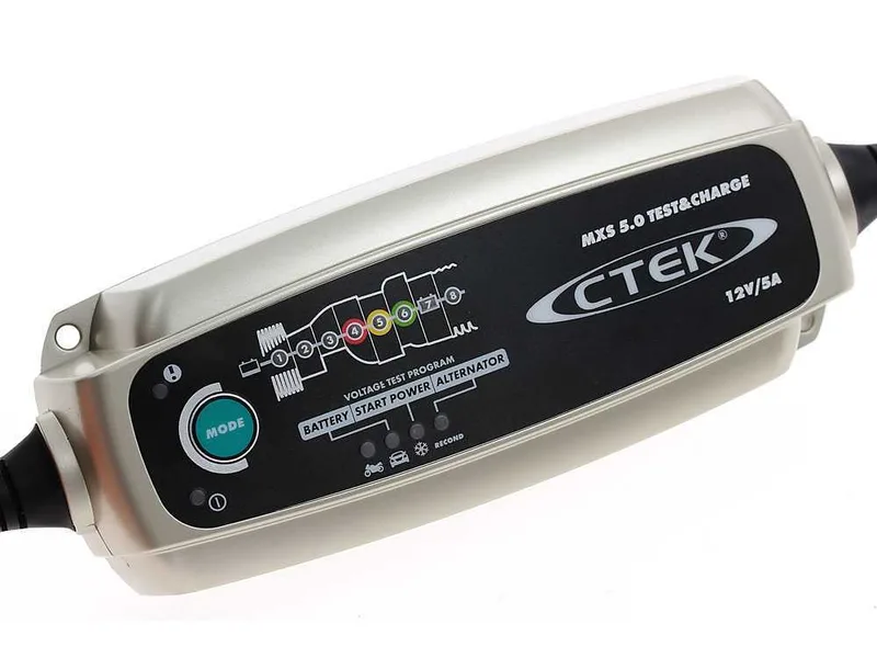 Ctek mxs 5.0 test & charge - Chargeur de batterie et mainteneur de charge automatique - 8 étapes - test batterie