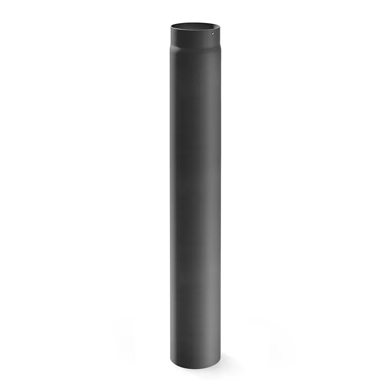 Raik Basic tuyau 150mm gris fonte L: 1000mm pour tuyau de fumée / conduit de fumée