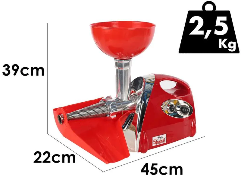 Palumbo Pavi SKUIZZI - Hachoir à viande multifonction - Presse-tomates 600 W